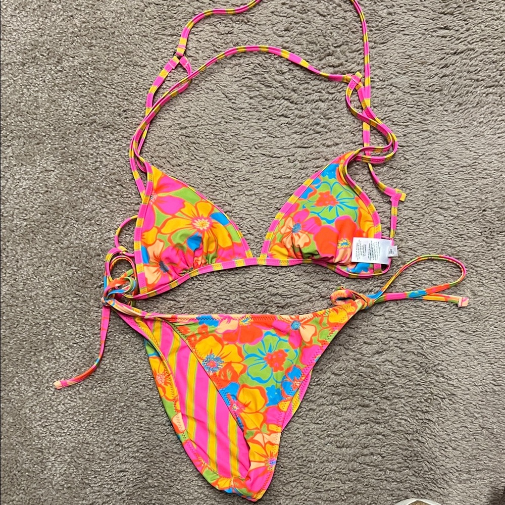 Wild Fable Vibrant Floral Bikini Set